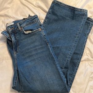 zara straight leg jeans size 6